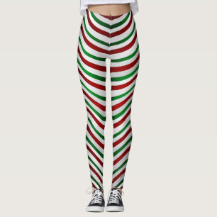 Leggings met kerstmis Cute Candy Cane Stretchy Pan