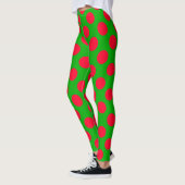 Leggings met kerstrode rode rode pols (Links)