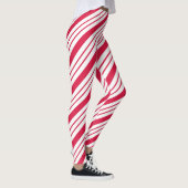 Leggings met kerstsnoepriet (Rechts)