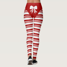 Leggings met kerstsnoepsuikerriet