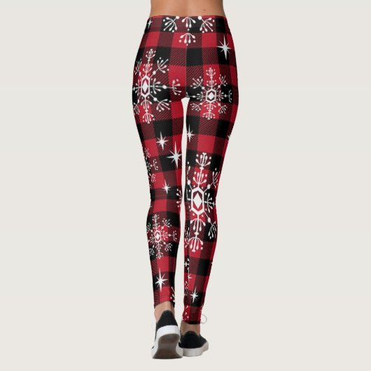 Leggings met kersttang en snowflakes Laddies (Achterkant)