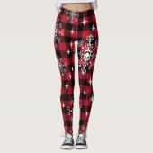 Leggings met kersttang en snowflakes Laddies (Voorkant)