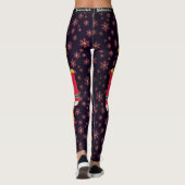 Leggings met kerstvoeding Vette damespjes (Achterkant)