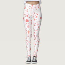 Leggings met klein hartprint