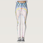 Leggings met kleurrijk arraypatroon (Voorkant)