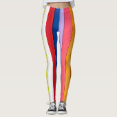 Leggings met kleurrijke strepen (Voorkant)