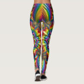 Leggings met LGBTQ kleuren ontwerp (Achterkant)