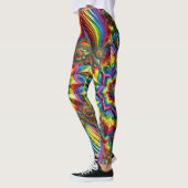 Leggings met LGBTQ kleuren ontwerp (Links)