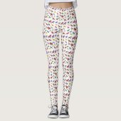 Leggings met meerdere kleuren voor Dala Horse (Voorkant)