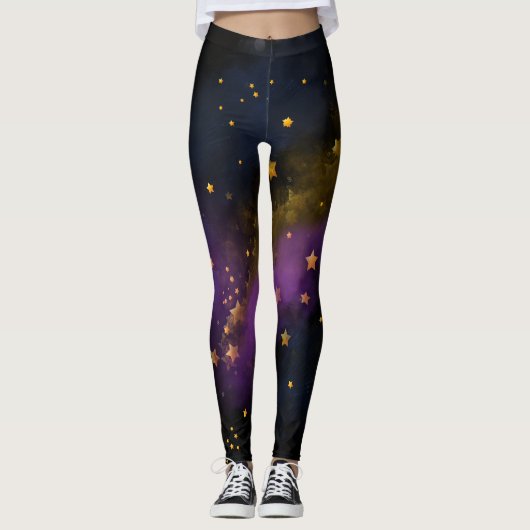 Leggings met melkwegstelsel (Voorkant)