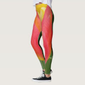 Leggings met Oranje/roze tulp (Links)