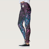 Leggings met patroon - Witte B&B Logo (Links)