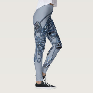 Leggings met polige pinnen
