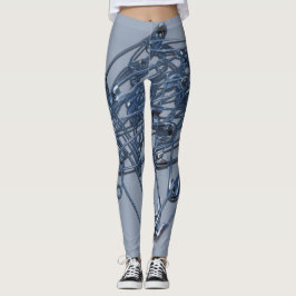 Leggings met polige pinnen