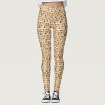 Leggings met puppypatroon
