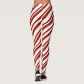 Leggings met rode en witte snoepriet (Achterkant)
