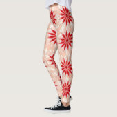 Leggings met rode warme kunst (Links)