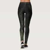 Leggings met rode zwarte boomschors (Achterkant)