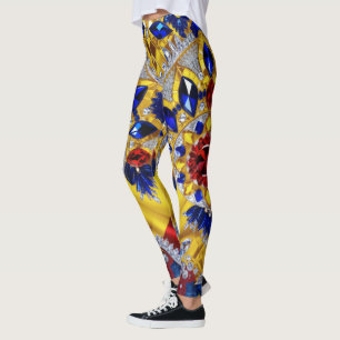 Leggings met Roemeens Kleuren ontwerp