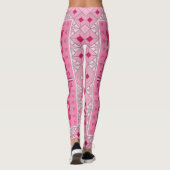 Leggings met roze casual kunst (Achterkant)