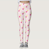 Leggings met roze cocktails (Voorkant)