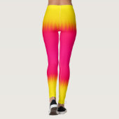 Leggings met roze en gele gradiënt (Achterkant)
