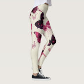 Leggings met roze en paarse vlinder (Rechts)