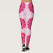 Leggings met roze mooie kunst (Achterkant)