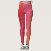 Leggings met roze/Oranje tulp (Voorkant)