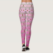 Leggings met roze patronen (Achterkant)