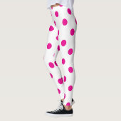 Leggings met roze poladots (Links)