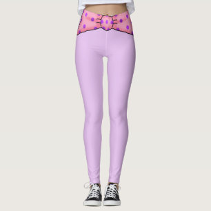 Leggings met roze polaire wand