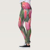 Leggings met roze tulp (Links)