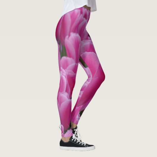 Leggings met roze tulpen (Rechts)