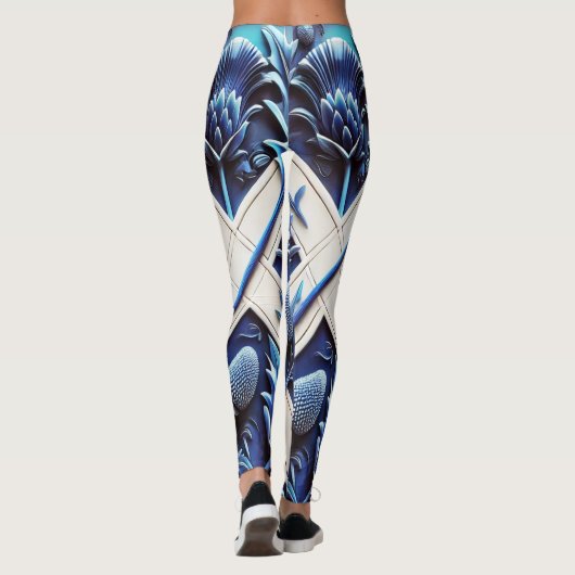 Leggings met Scottish Thistles ontwerp (Achterkant)