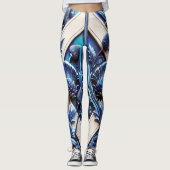 Leggings met Scottish Thistles ontwerp (Voorkant)