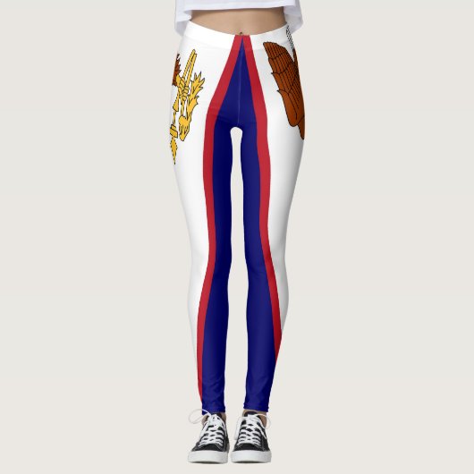 Leggings met vlag van Amerikaans-Samoa, Verenigde  (Voorkant)