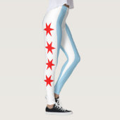 Leggings met vlag van Chicago, Illinois (Rechts)
