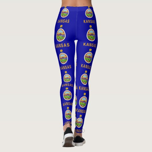 Leggings met vlag van de staat Kansas, Verenigde S (Achterkant)