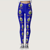 Leggings met vlag van de staat Kansas, Verenigde S (Voorkant)