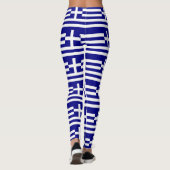Leggings met vlag van Griekenland (Achterkant)