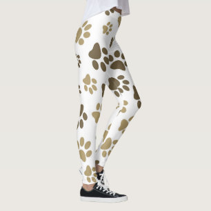 Leggings met vrouwelijke pooafdrukken