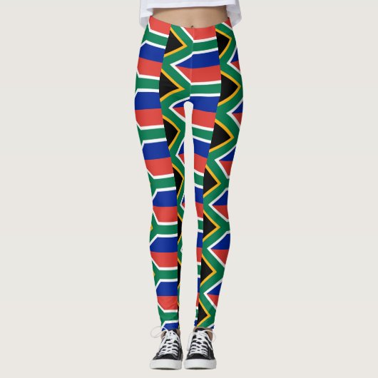 Leggings met Zuid-Afrikaanse vlag (Voorkant)