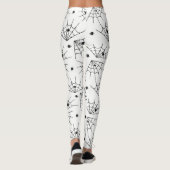 Leggings met zwarte spieren en spinbanden (Achterkant)