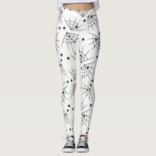 Leggings met zwarte spieren en spinbanden