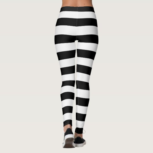 Leggings met zwarte strepen (Achterkant)