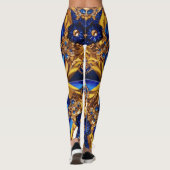 Leggings met Zweden Kleuren ontwerp (Achterkant)
