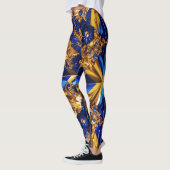 Leggings met Zweden Kleuren ontwerp (Links)