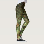 Leggings Métal à Grunge rouillé vert (Droite)