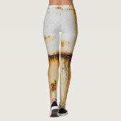 Leggings Métal blanc rouillé : surface texturée (Dos)